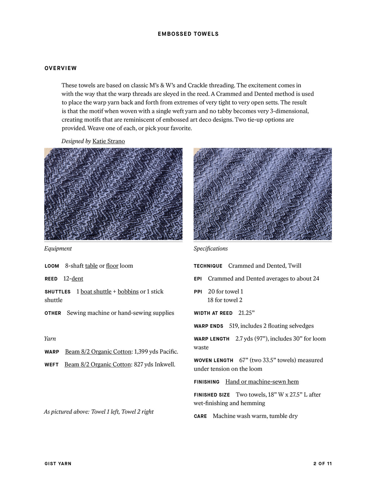 Embossed Towels