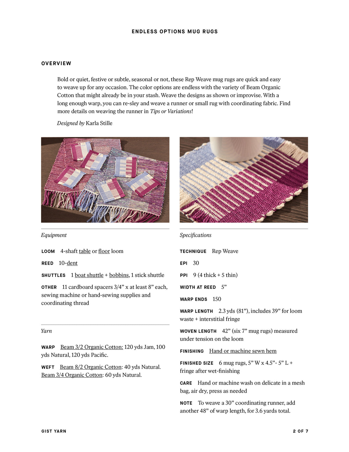 Endless Options Mug Rugs