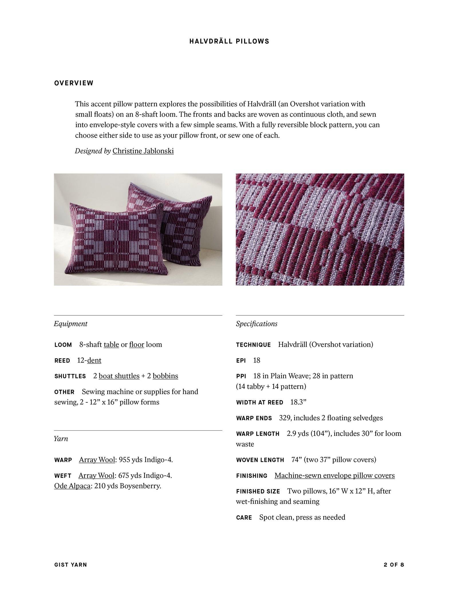 Halvdräll Pillows