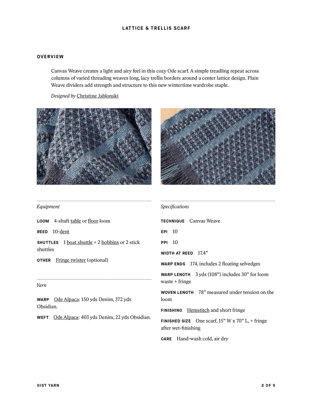 Lattice & Trellis Scarf