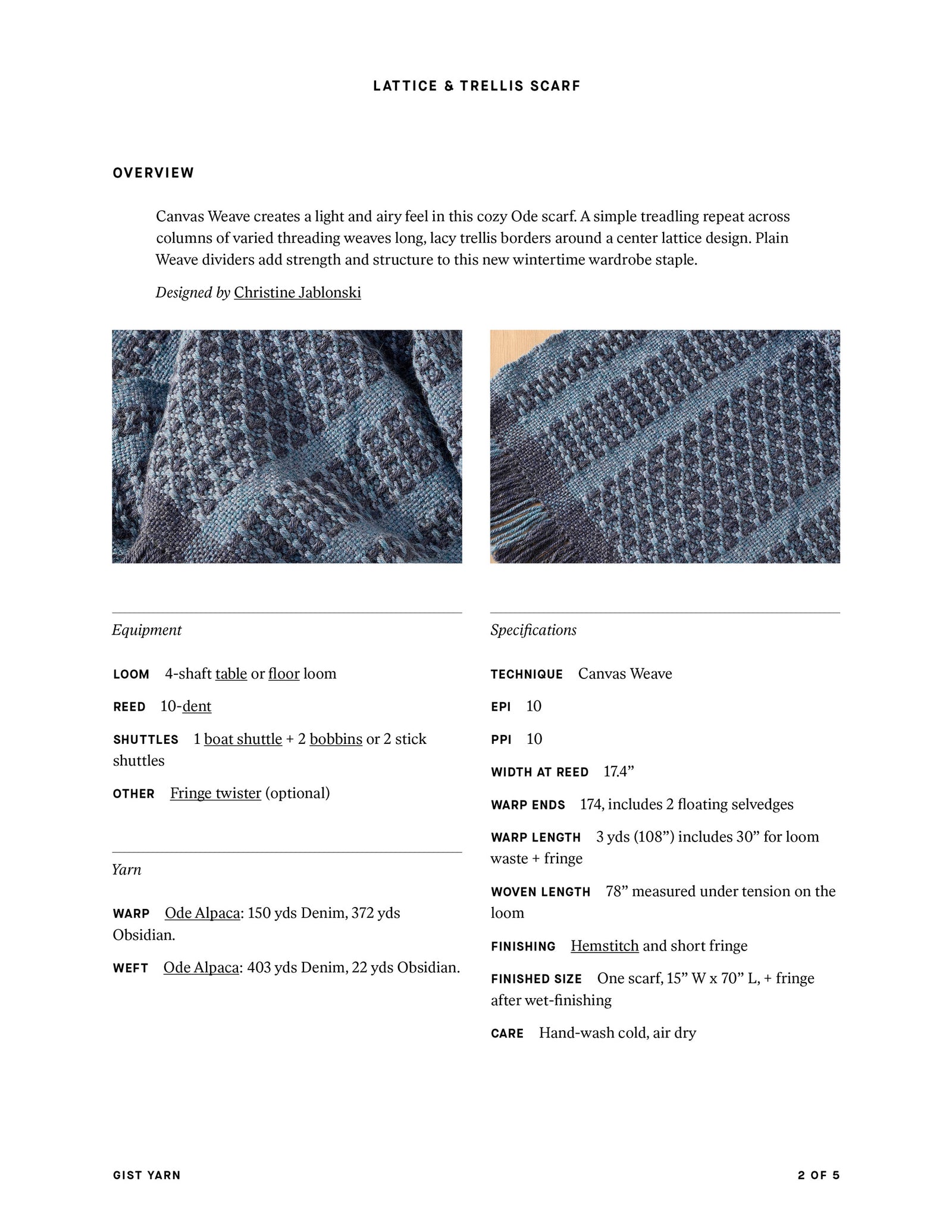Lattice & Trellis Scarf