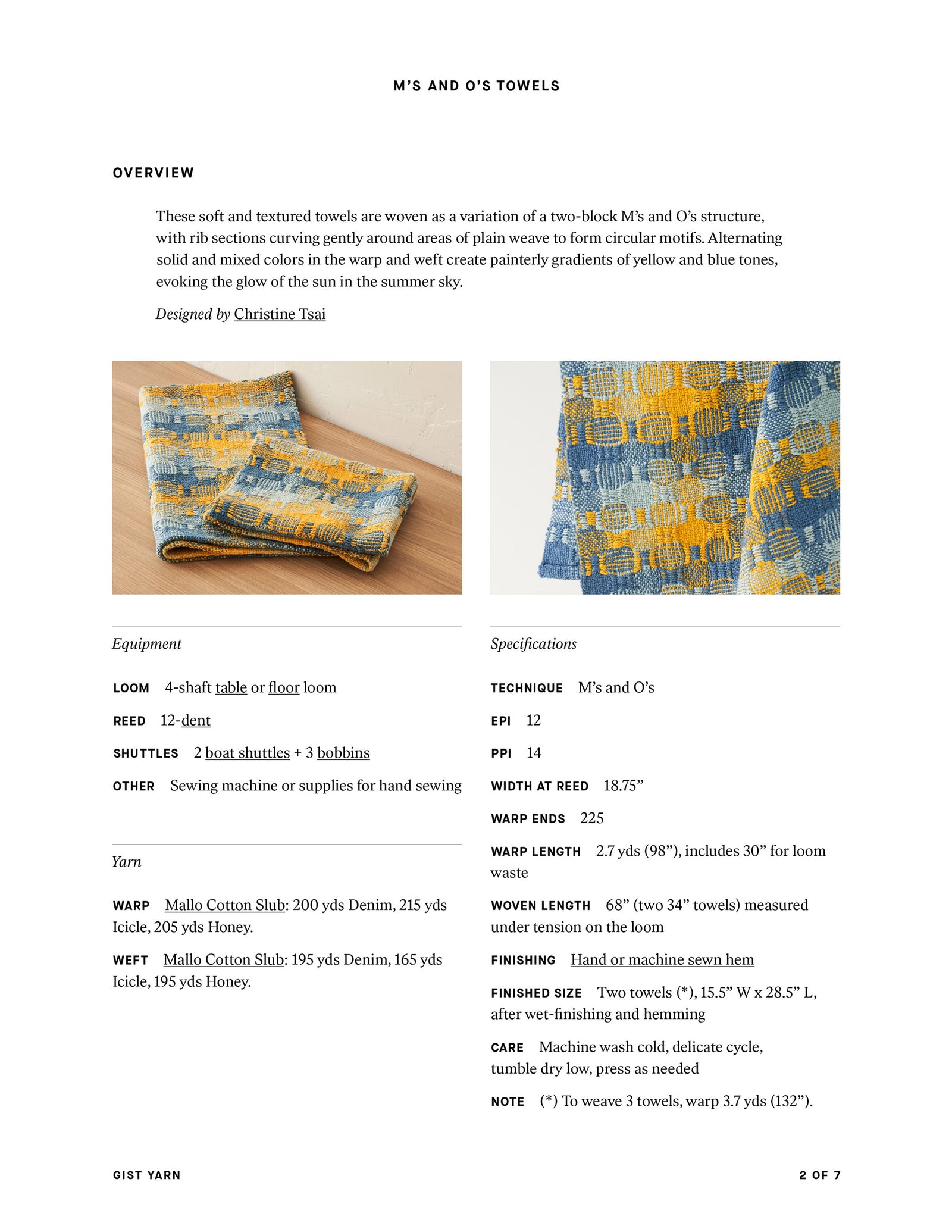M's and O's Towels