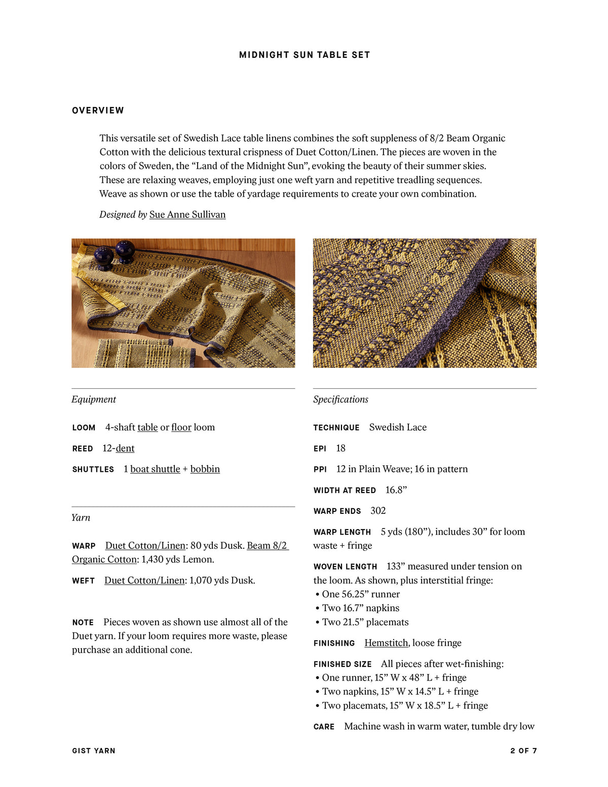 Midnight Sun Table Set