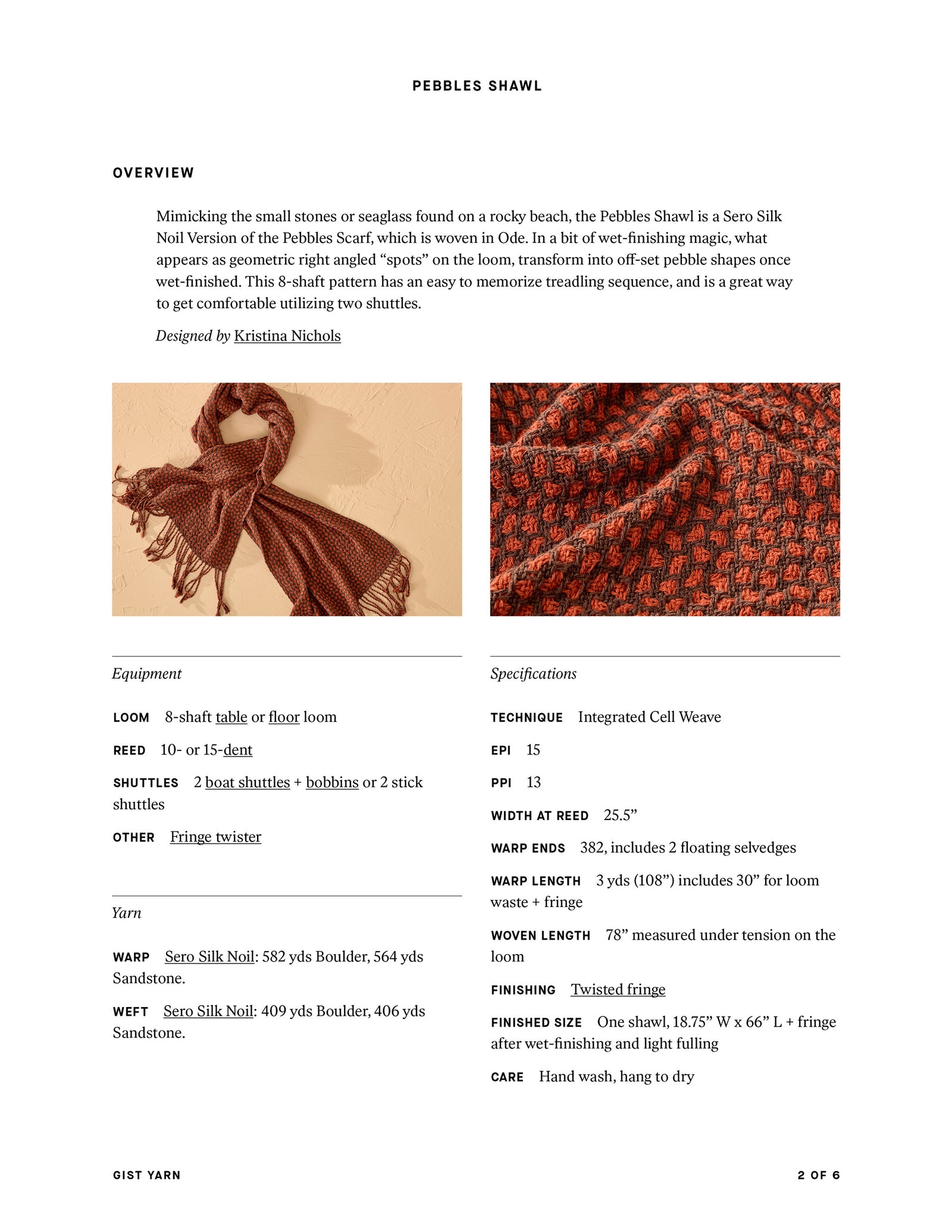 Pebbles Shawl
