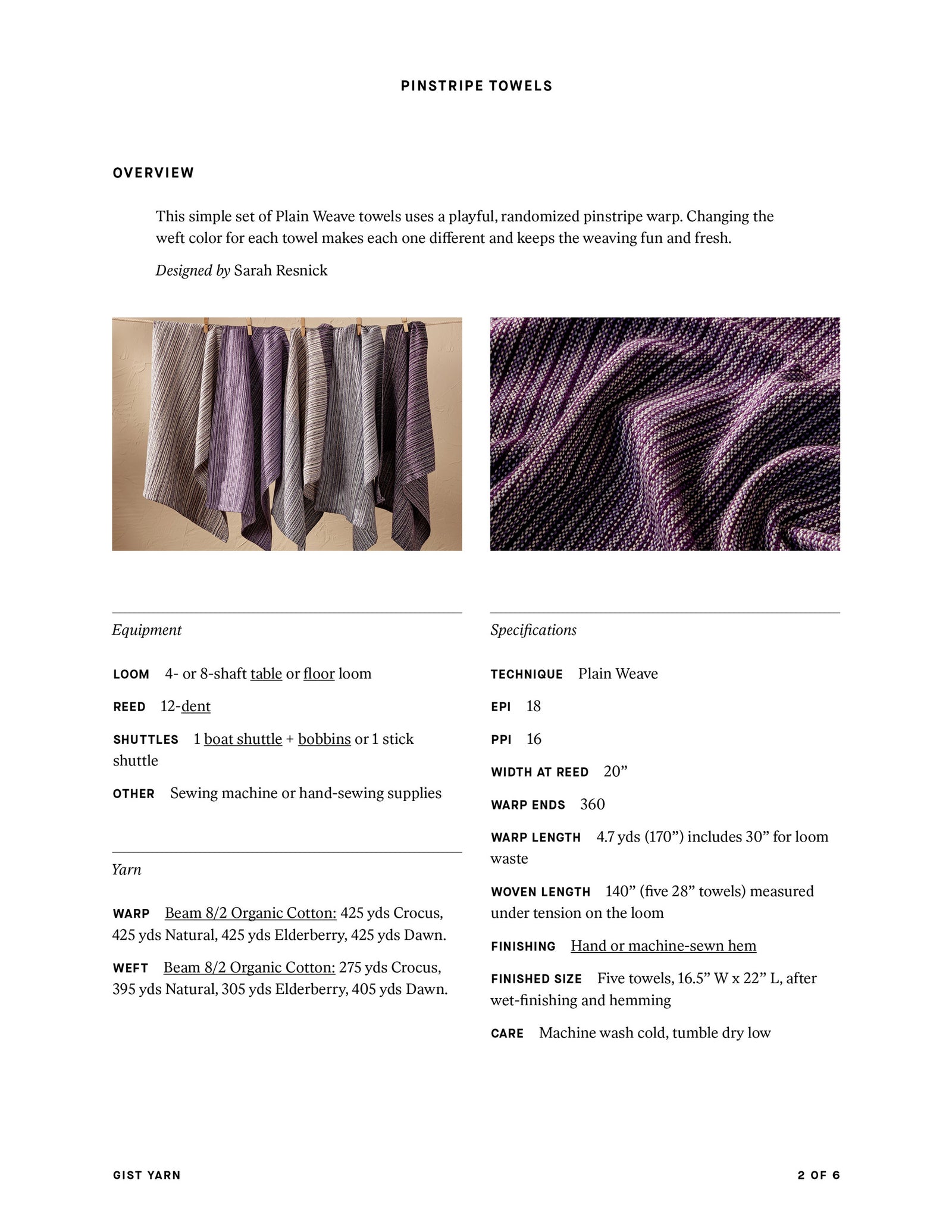 Pinstripe Towels