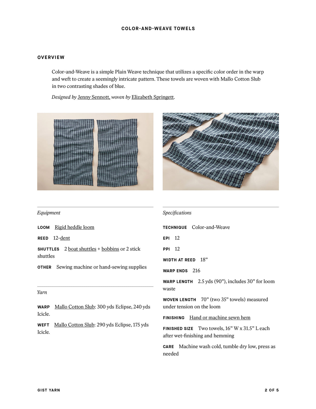 Color-and-Weave Towels