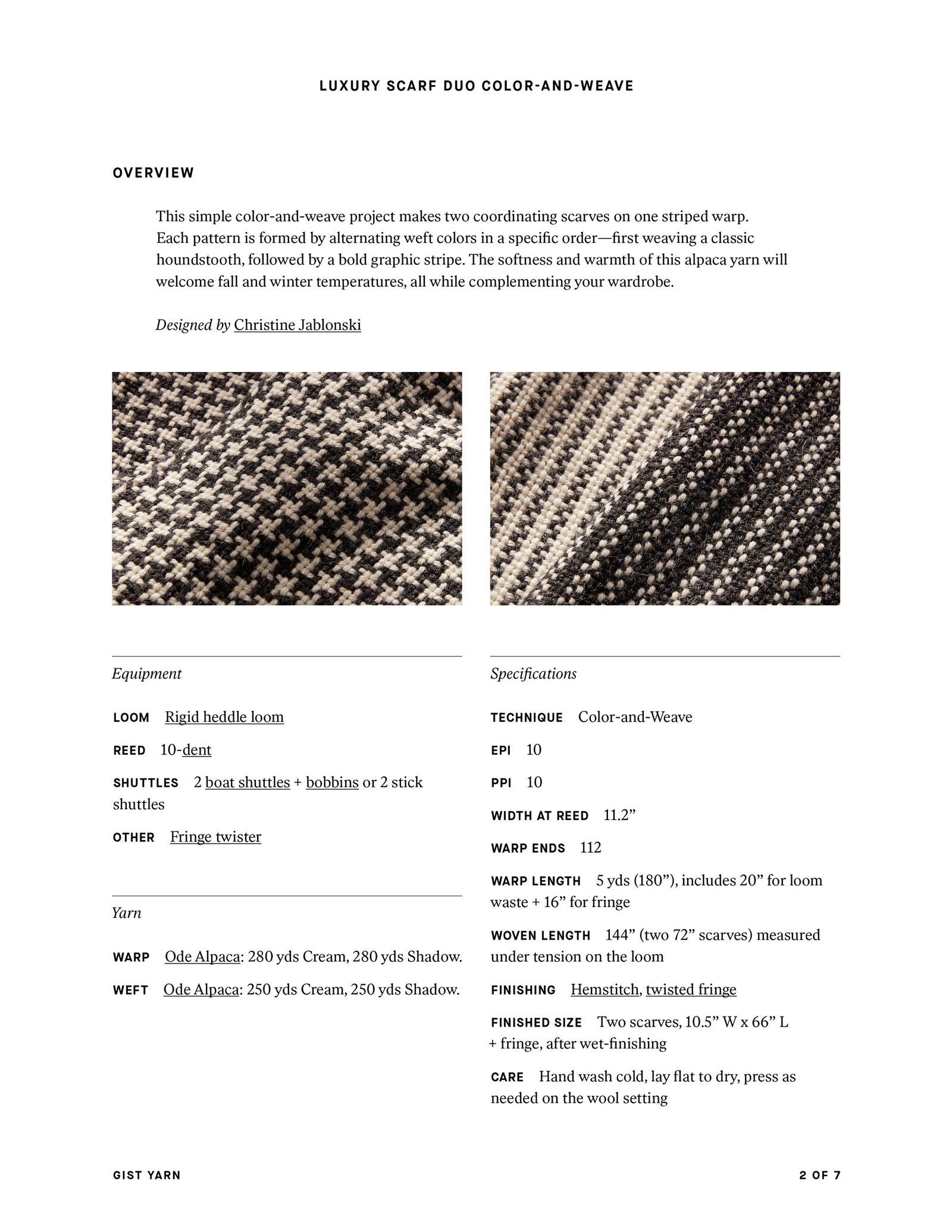Luxury Scarf Duo: Color-and-Weave