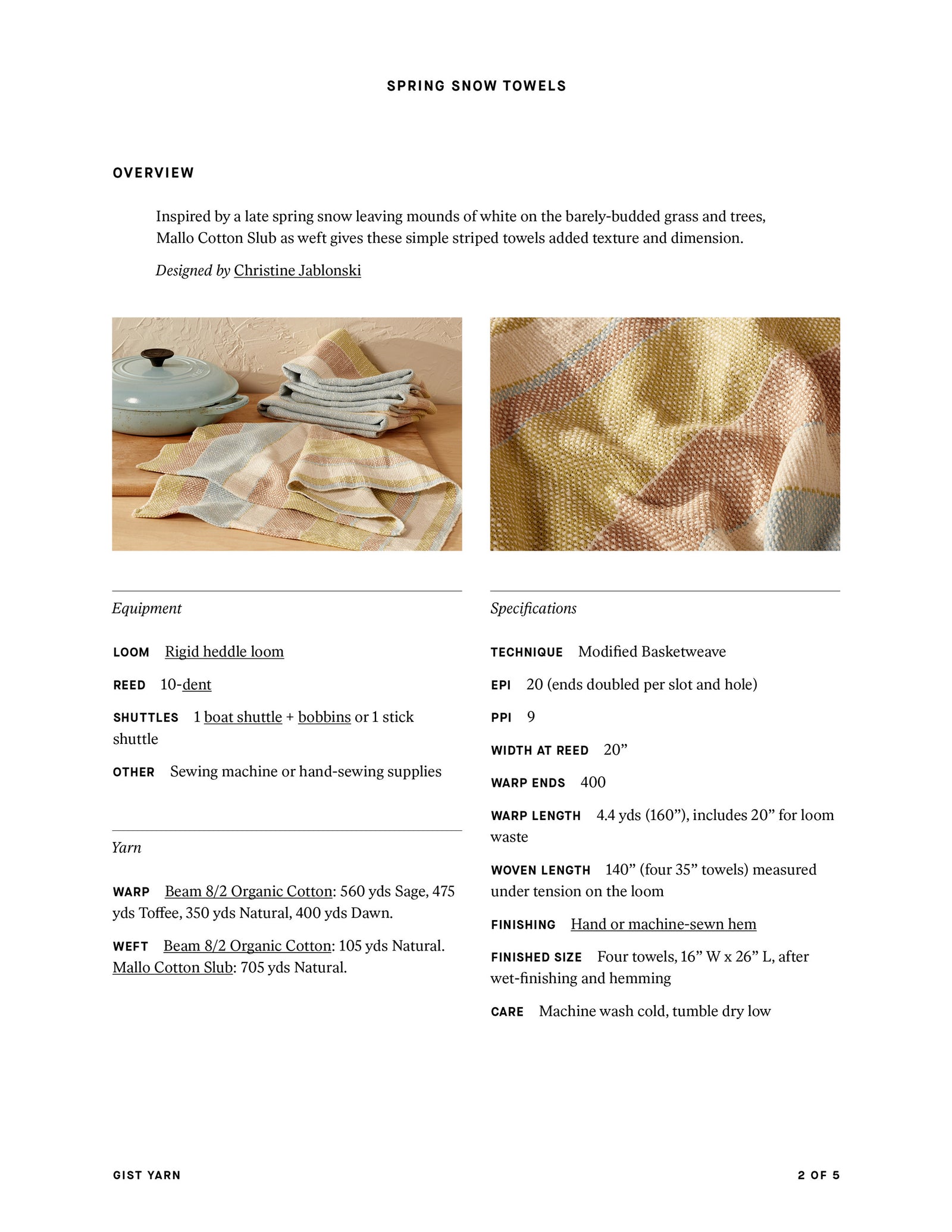 Spring Snow Towels