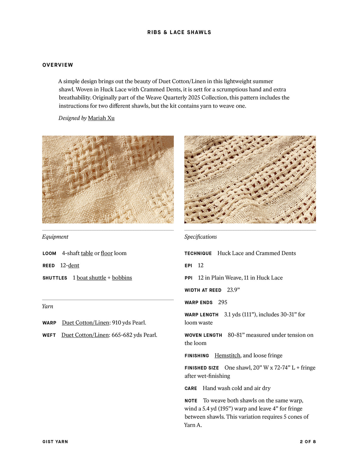 Ribs &amp; Lace Shawls