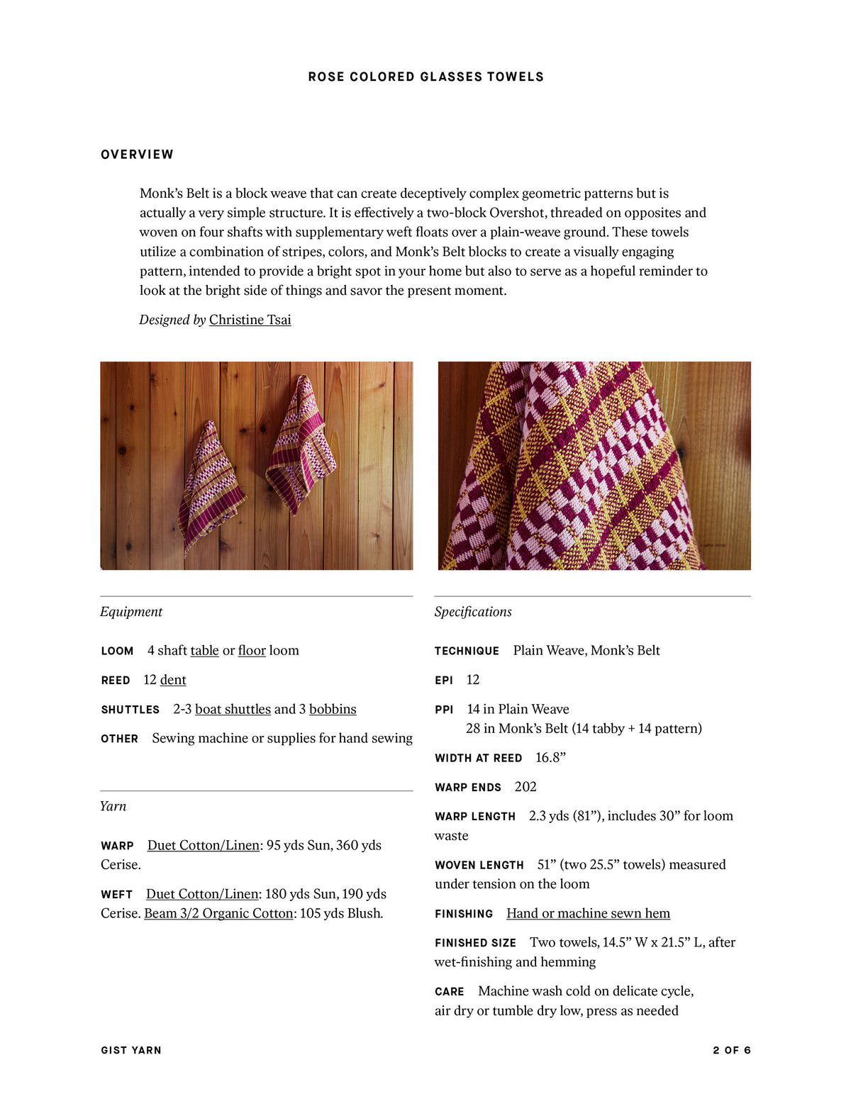 Rose Colored Glasses Towels