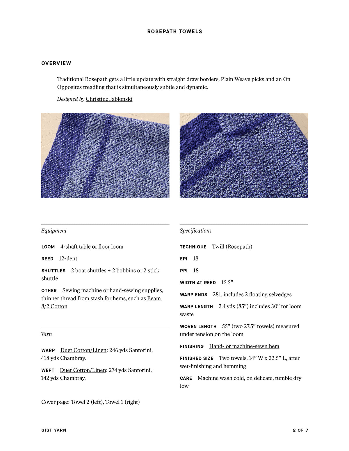 Rosepath Towels