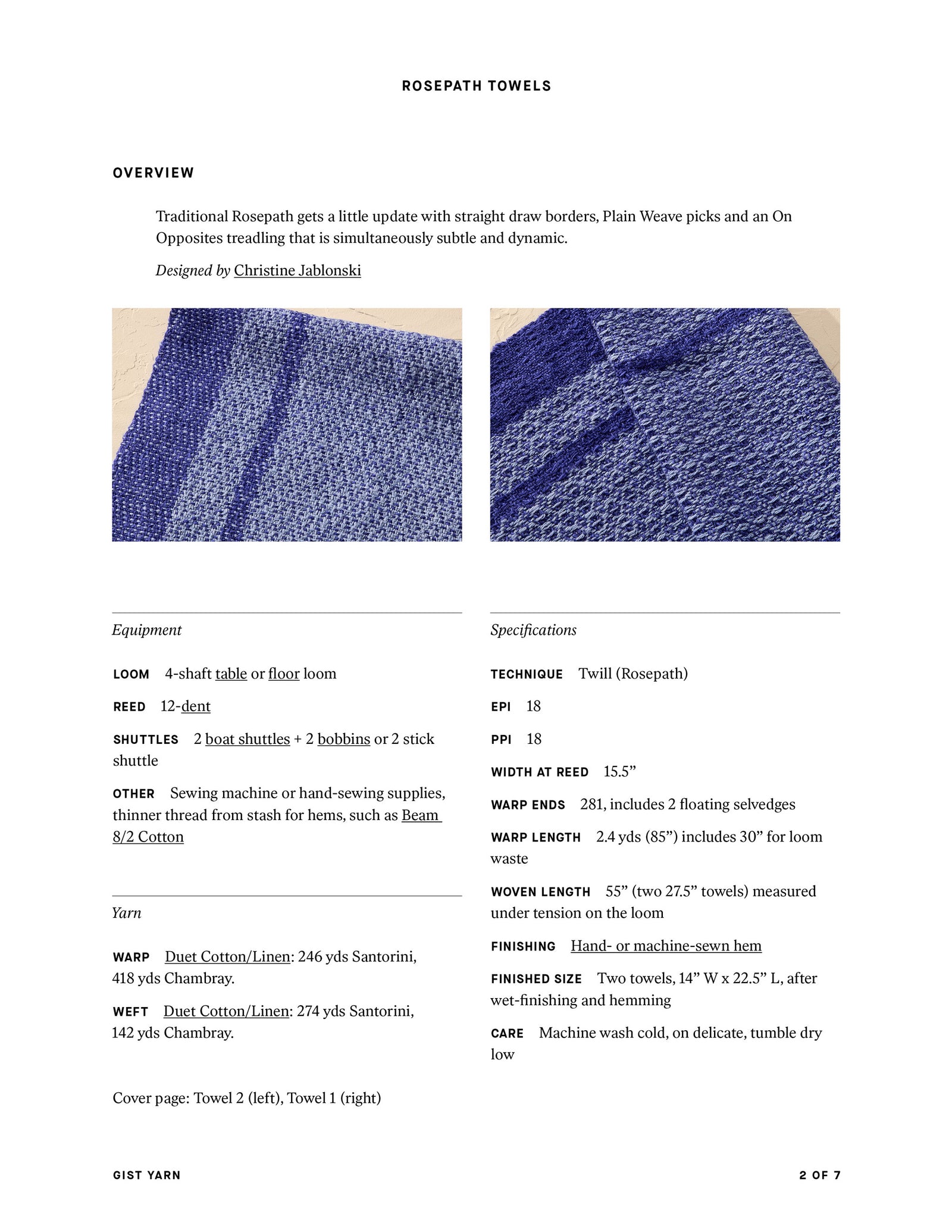 Rosepath Towels