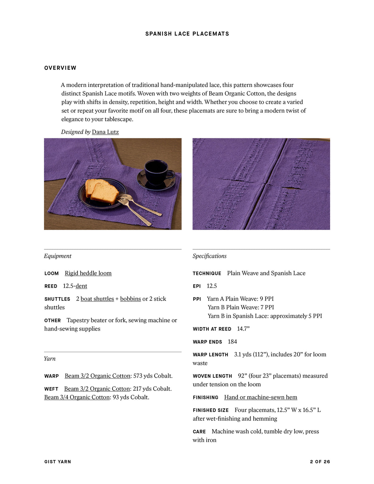 Spanish Lace Placemats