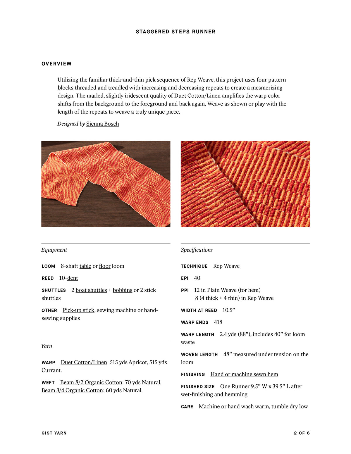 Staggered Steps Runner