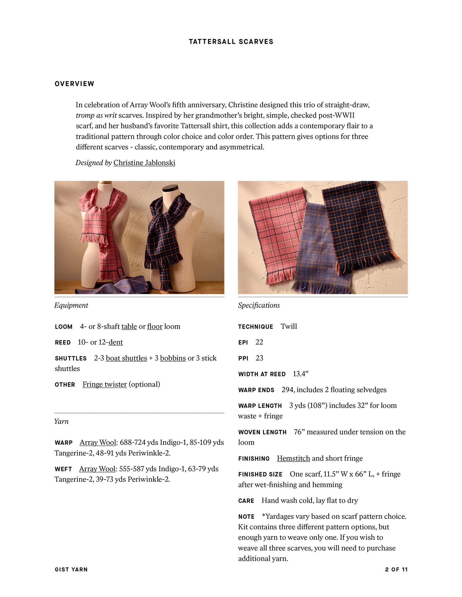Trio of Tattersall Scarves