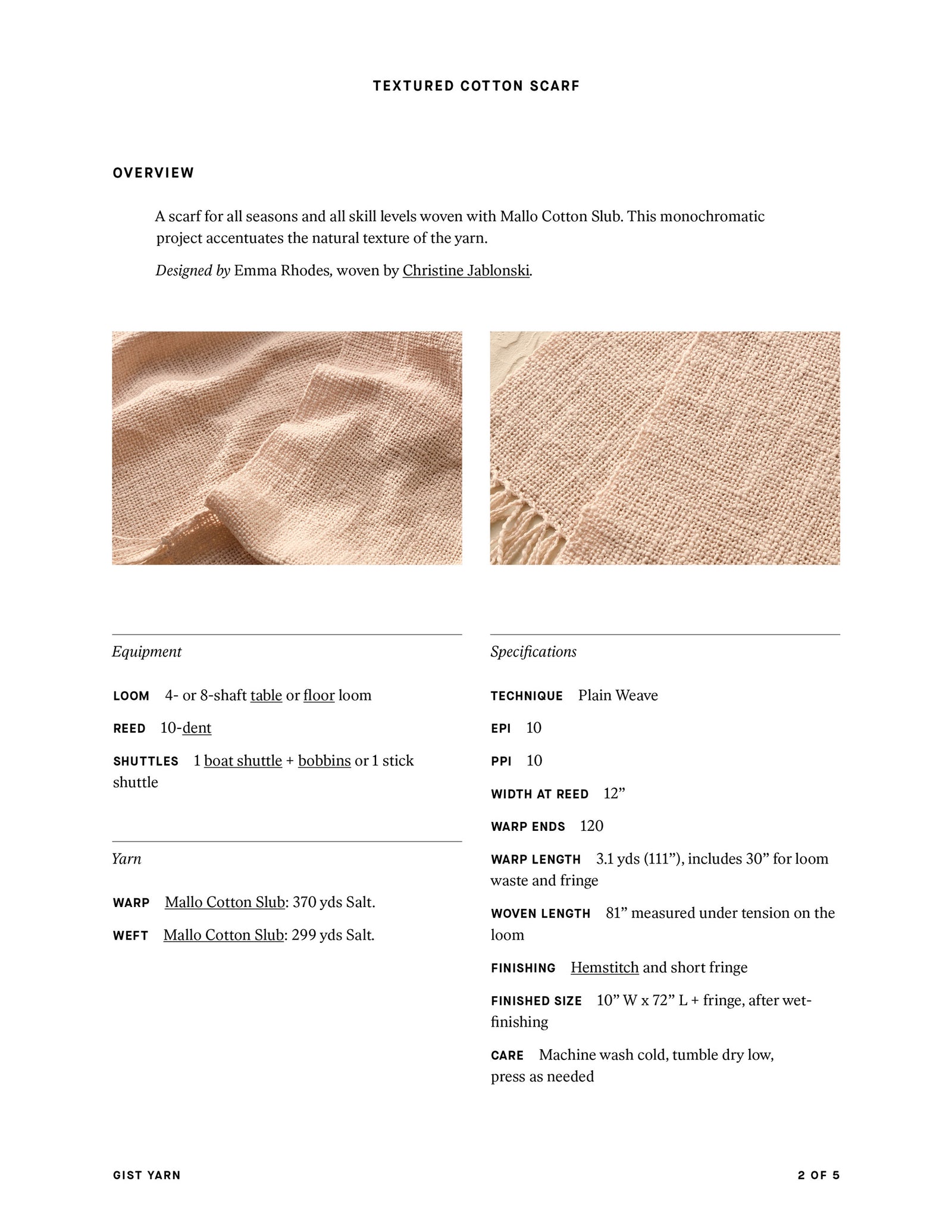 Textured Cotton Scarf