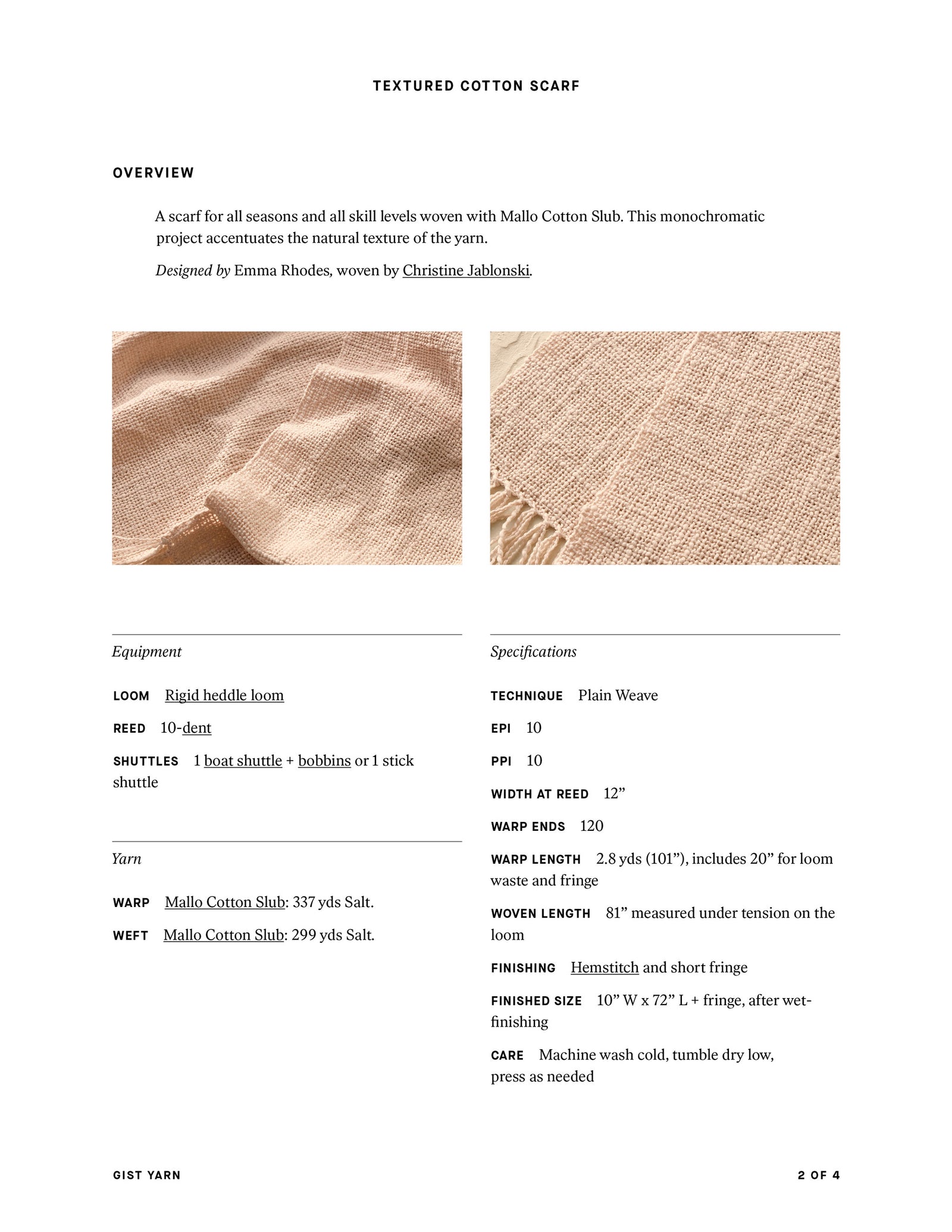 Textured Cotton Scarf