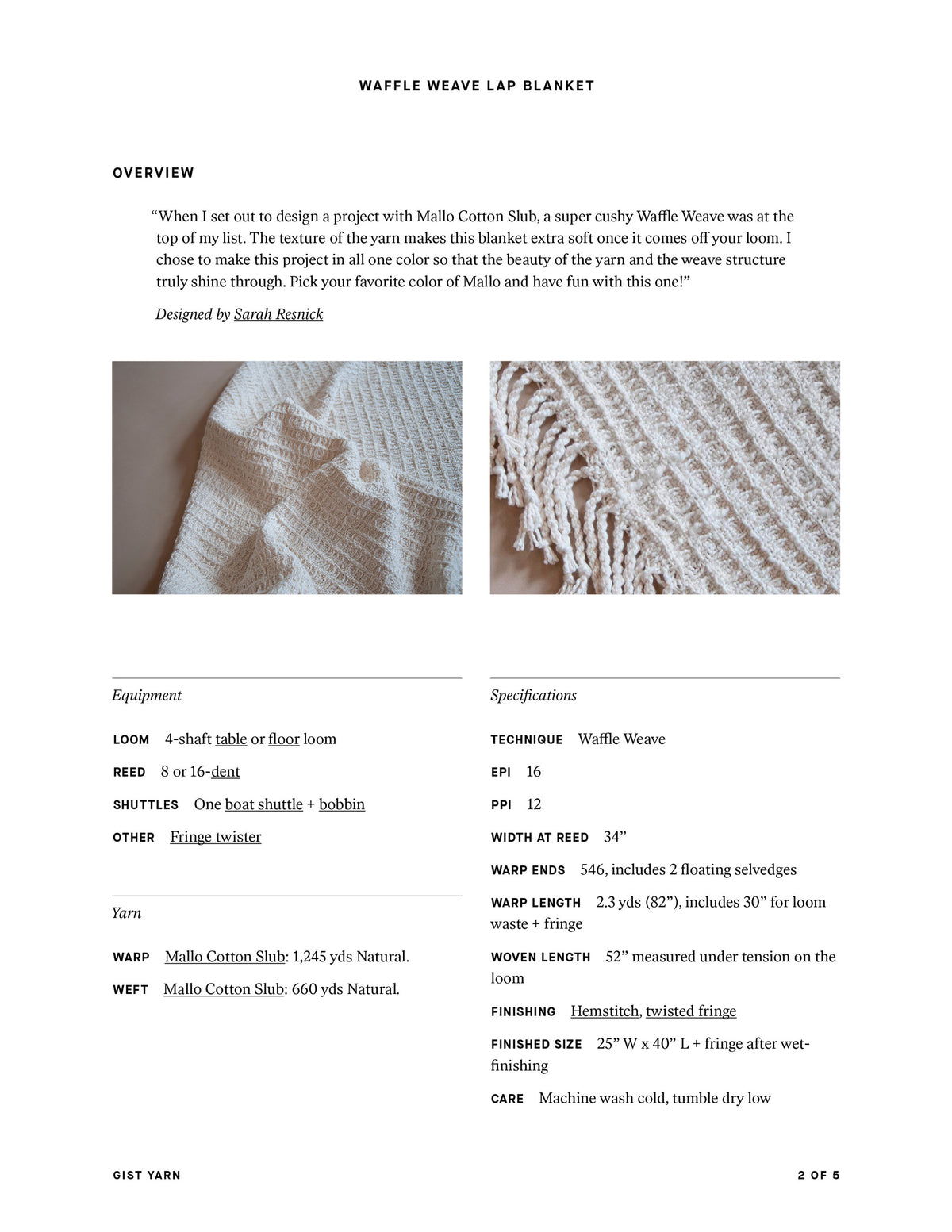 Waffle Weave Lap Blanket