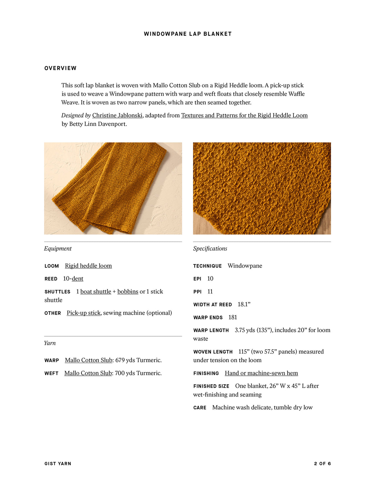 Windowpane Lap Blanket