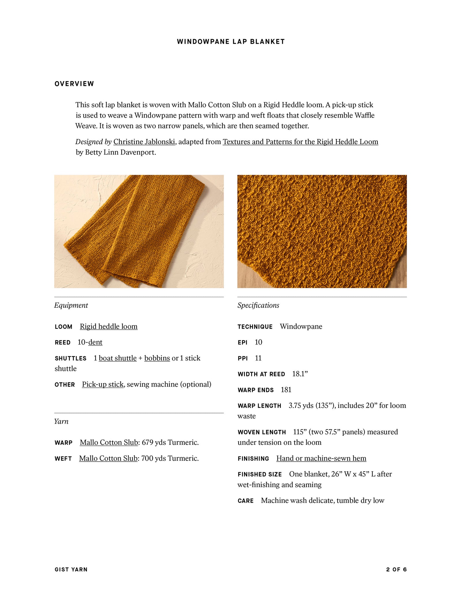 Windowpane Lap Blanket