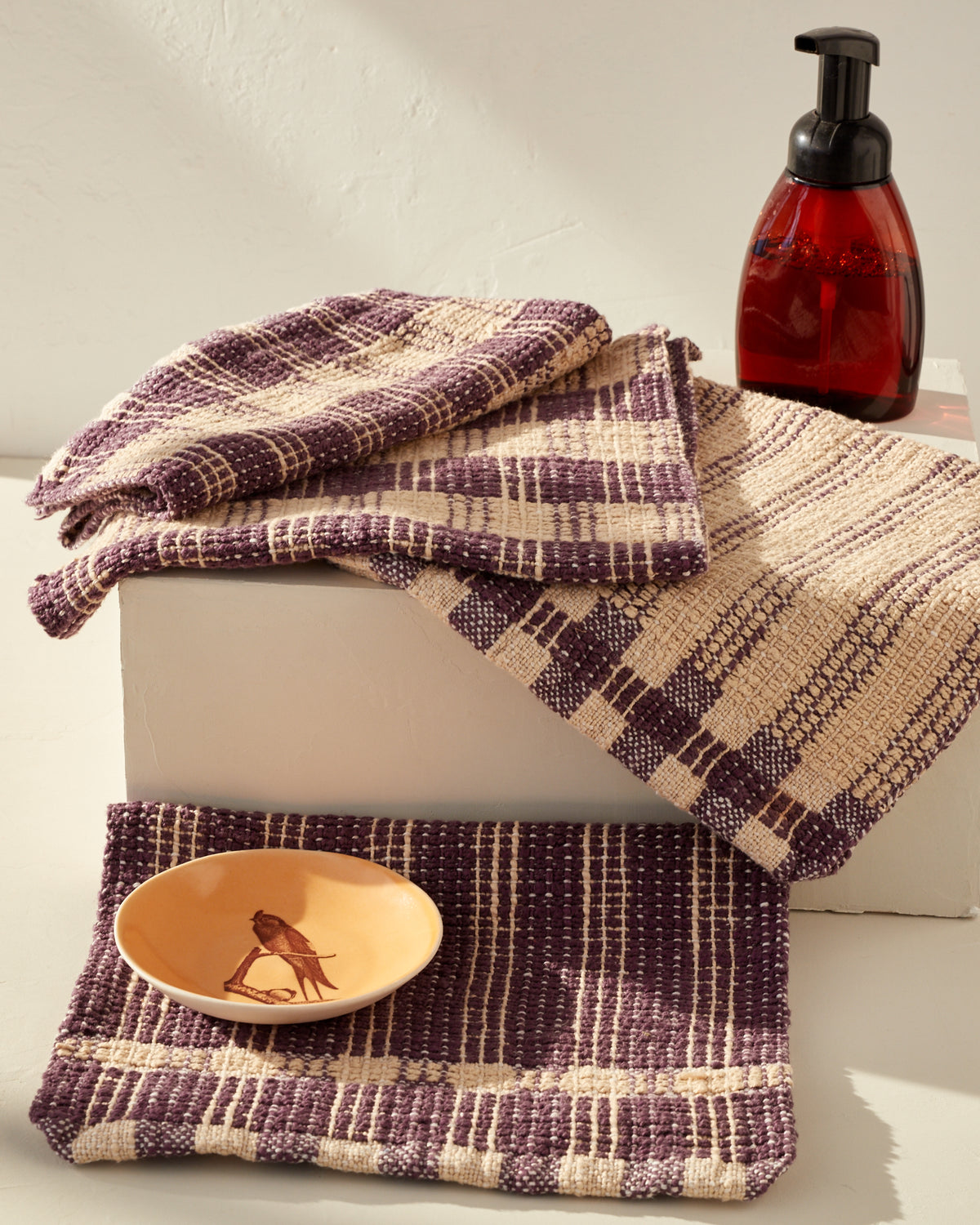 Overshot Rigid Heddle Towels