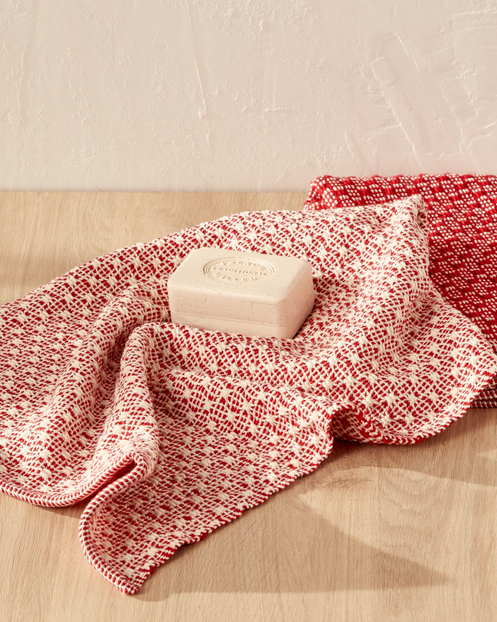 トップス pois towel touch knit Spot Lace Hand Towels Weaving Pattern - Gist Yarn