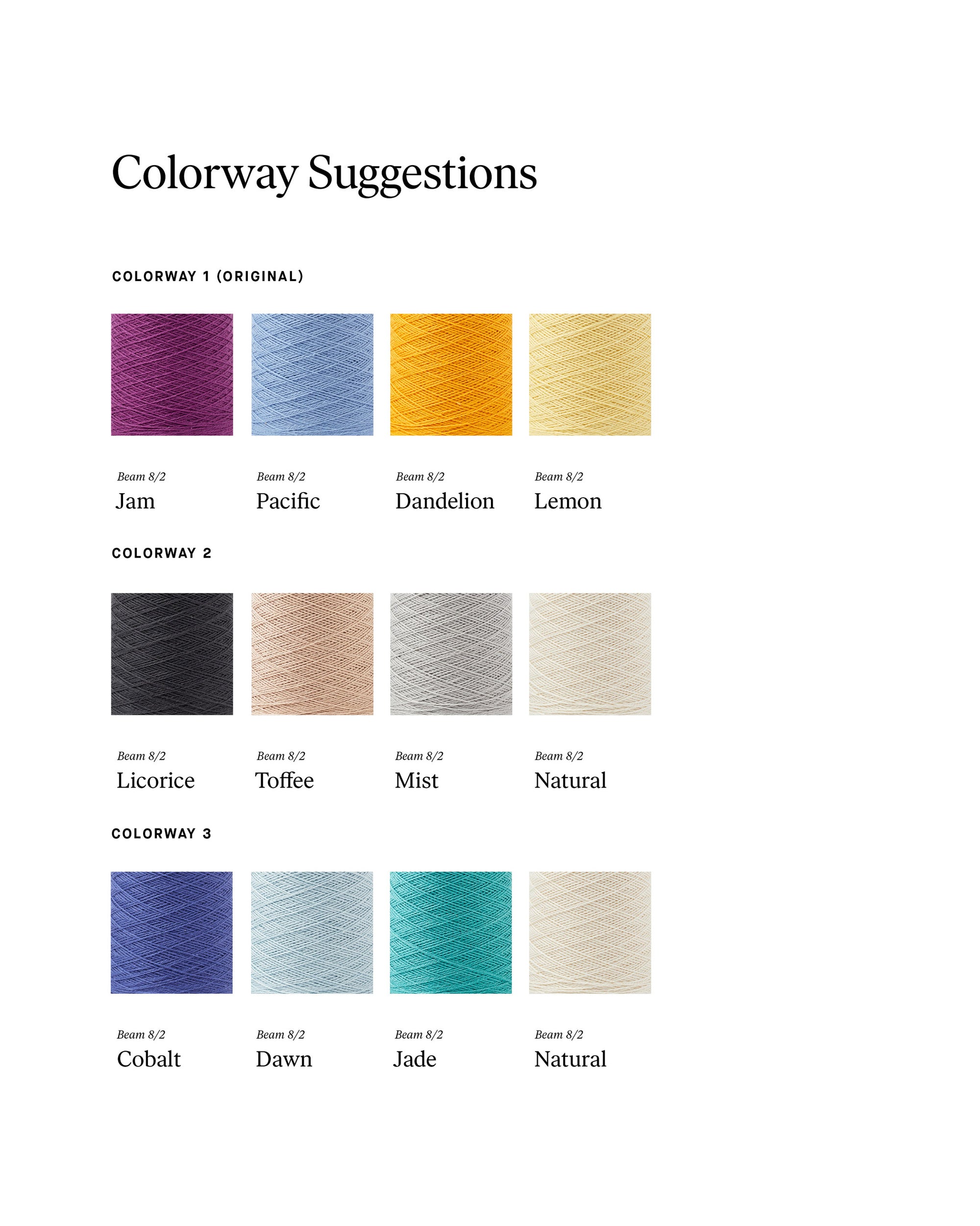Sunset Towels Weaving Pattern - Gist Yarn