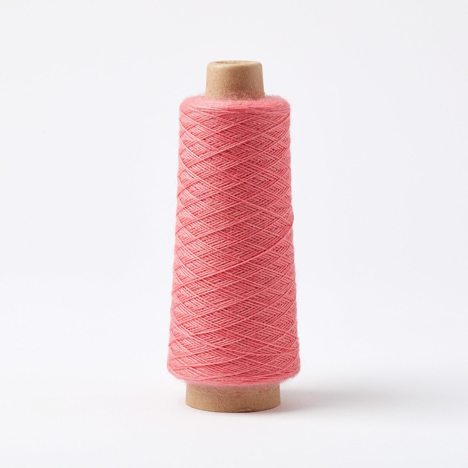 Array Wool Yarn ~ Cherry cone of thin sturdy worsted spun yarn for home decor and garment weaving projects.