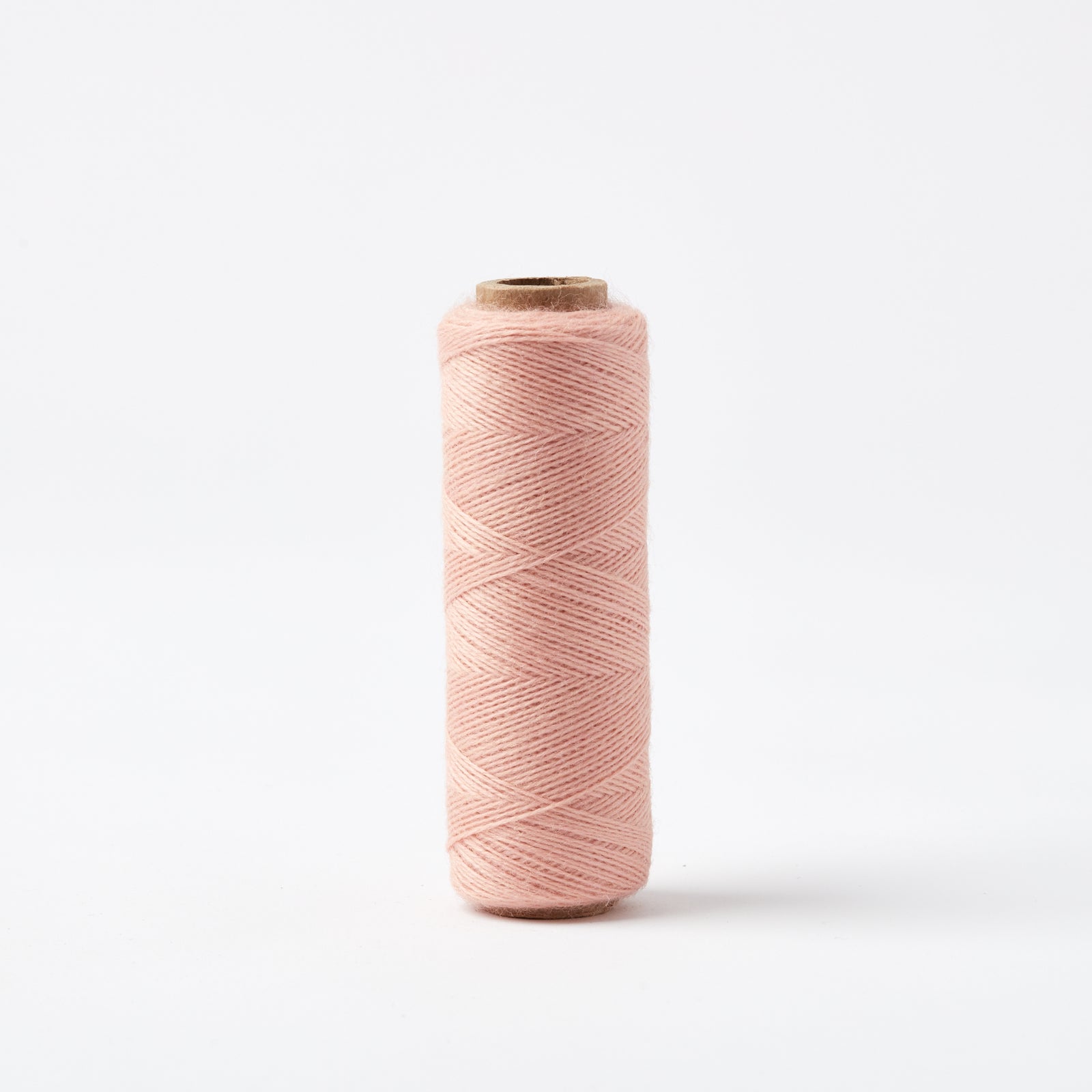 Array Wool Yarn ~ Cayenne light pink thin worsted spun yarn cone for weaving and home decor projects