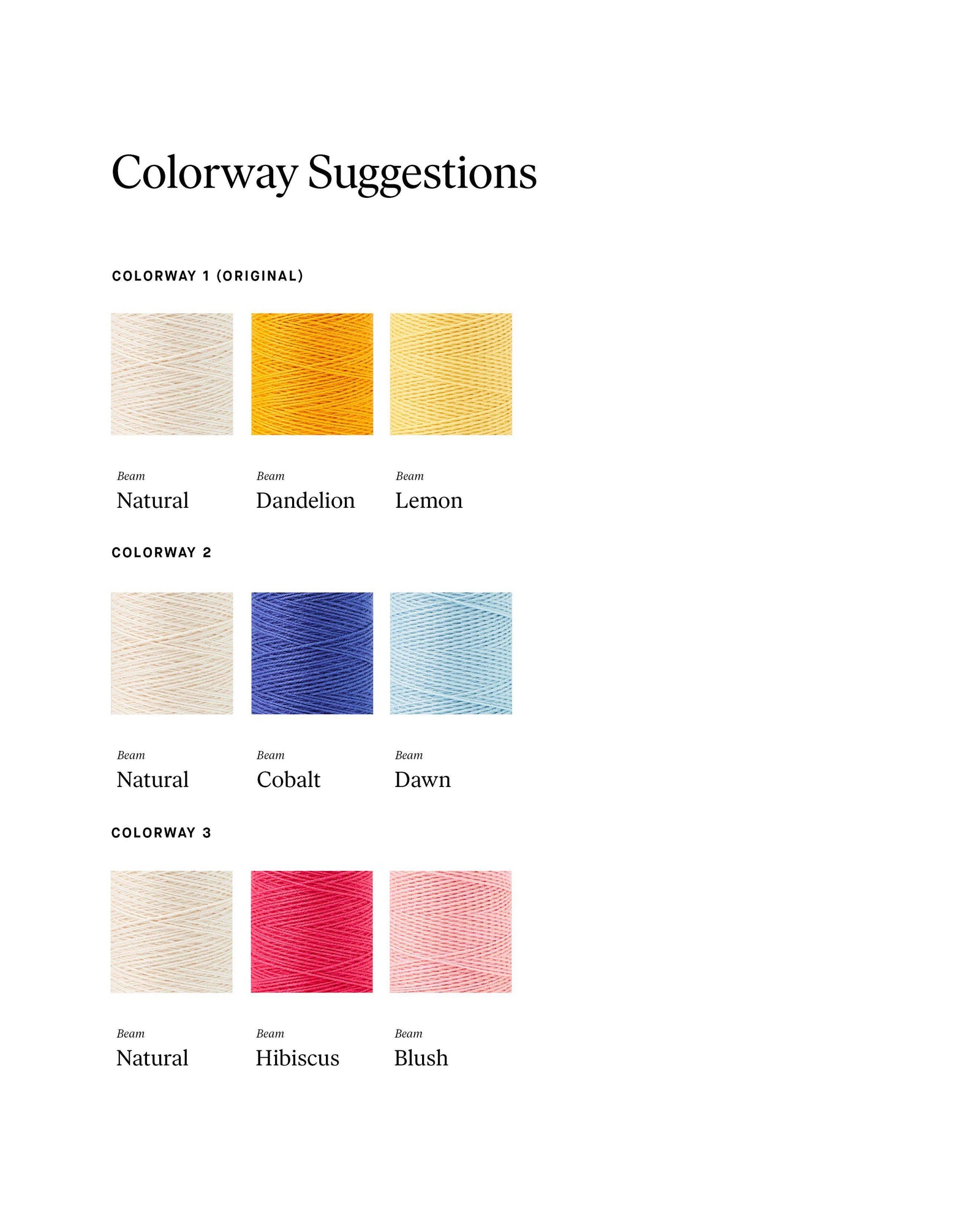 Colorway suggestions