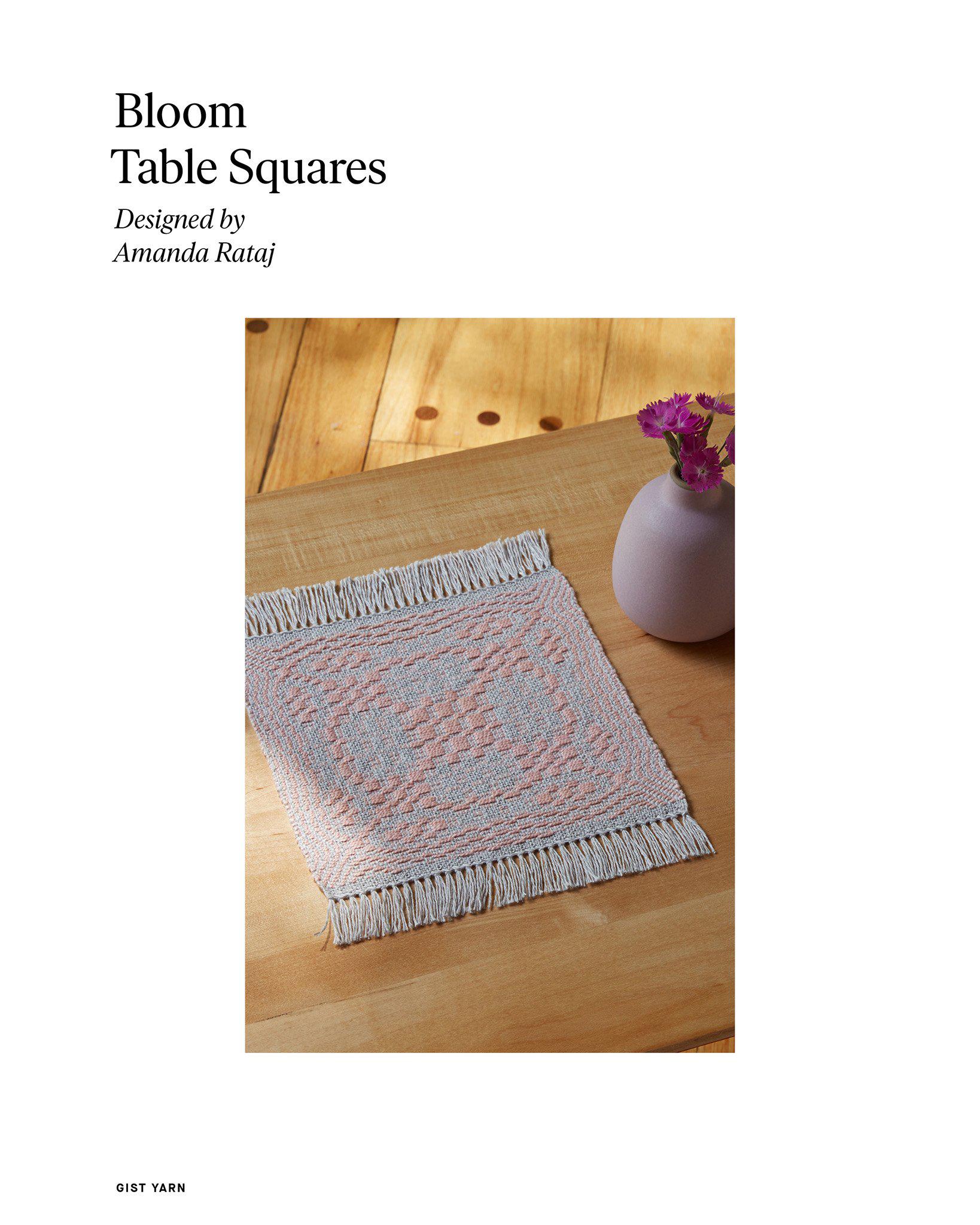 Bloom Table Squares Weaving Pattern - Gist Yarn