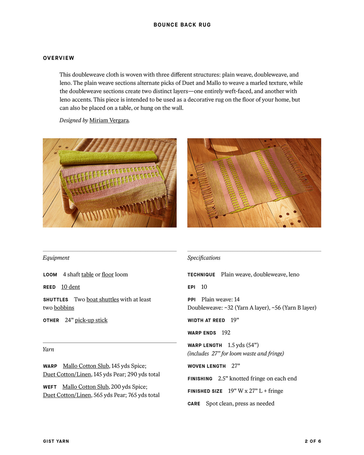 Bounce Back Rug-Gist Yarn