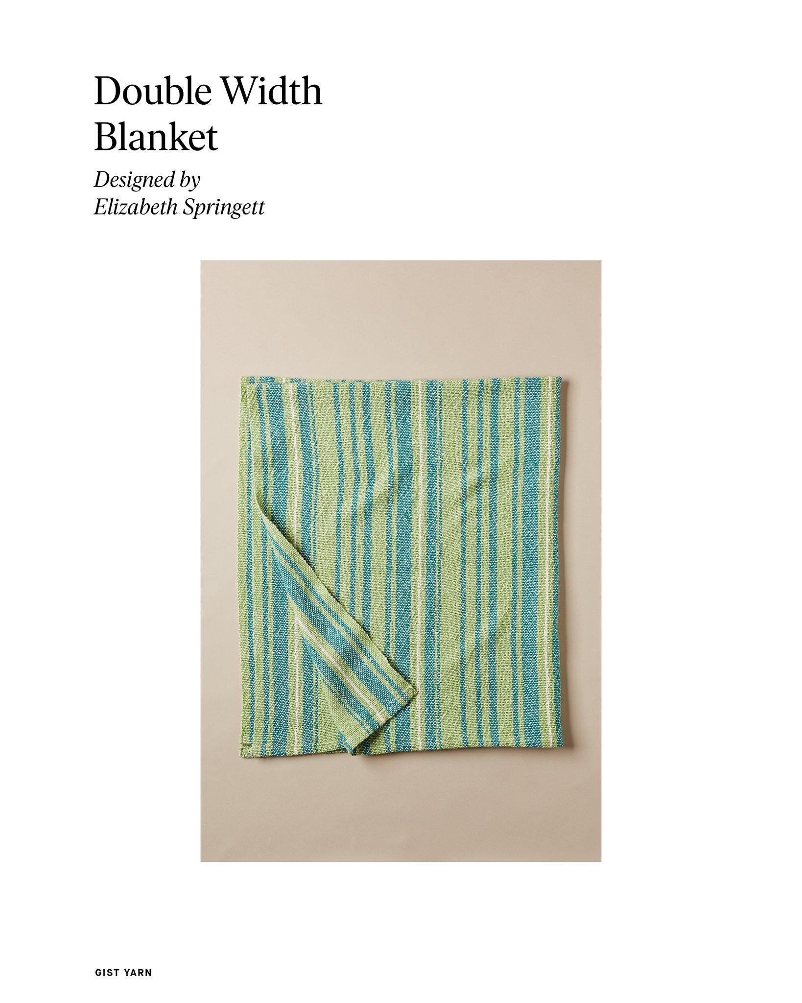 Double Width Blanket Weaving Pattern - Gist Yarn