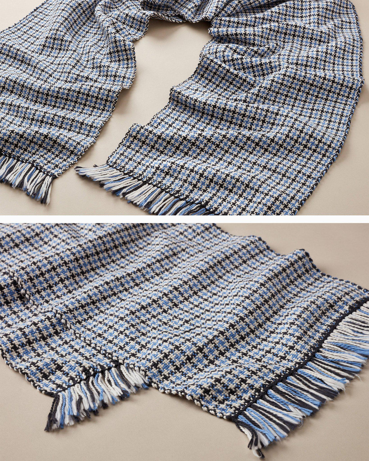 Houndstooth Scarf-Gist Yarn