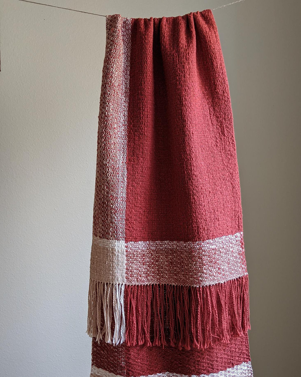 Brick and Mortar Scarf Weaving Pattern