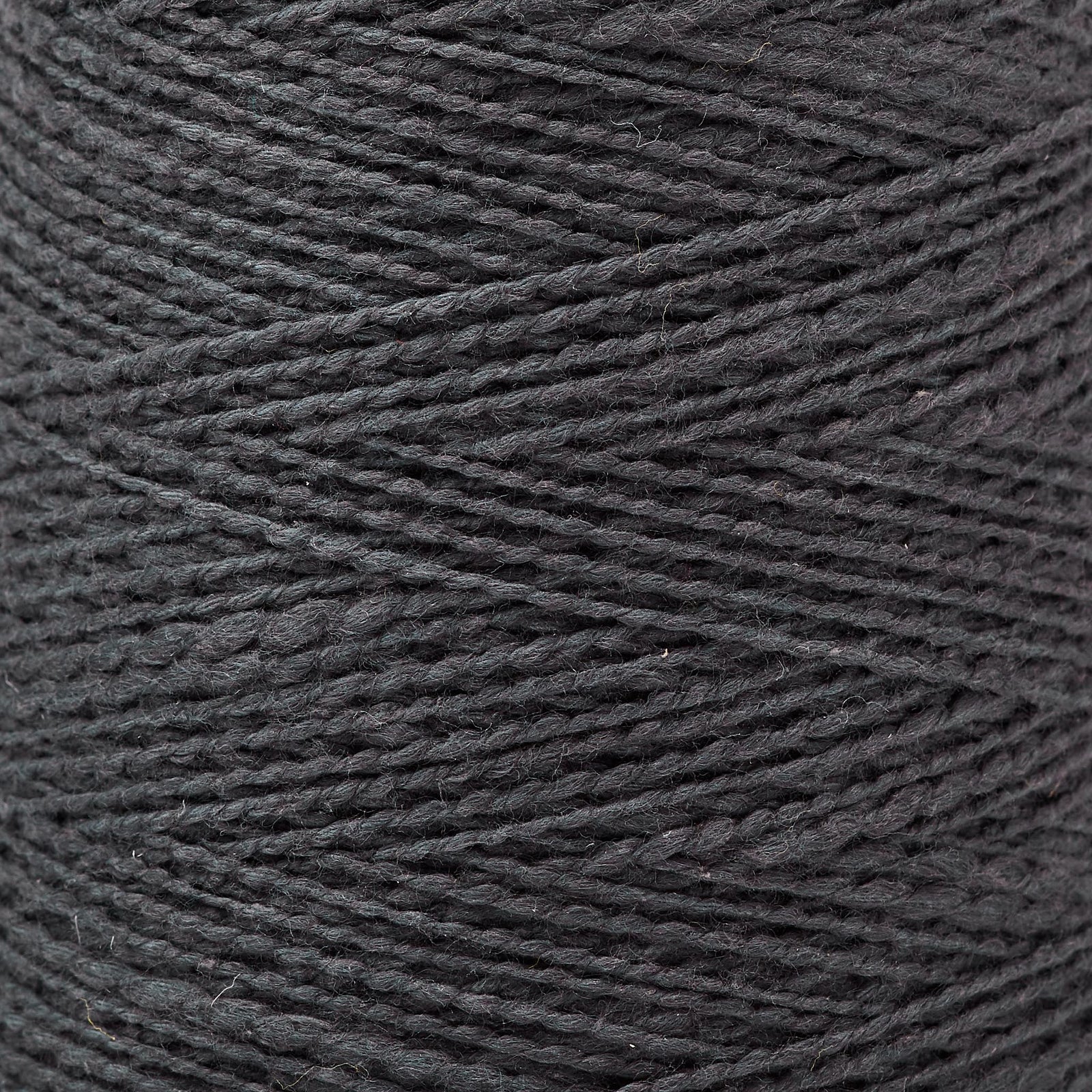 Mallo Cotton Slub Weaving Yarn ~ Coal, bundle_swatch