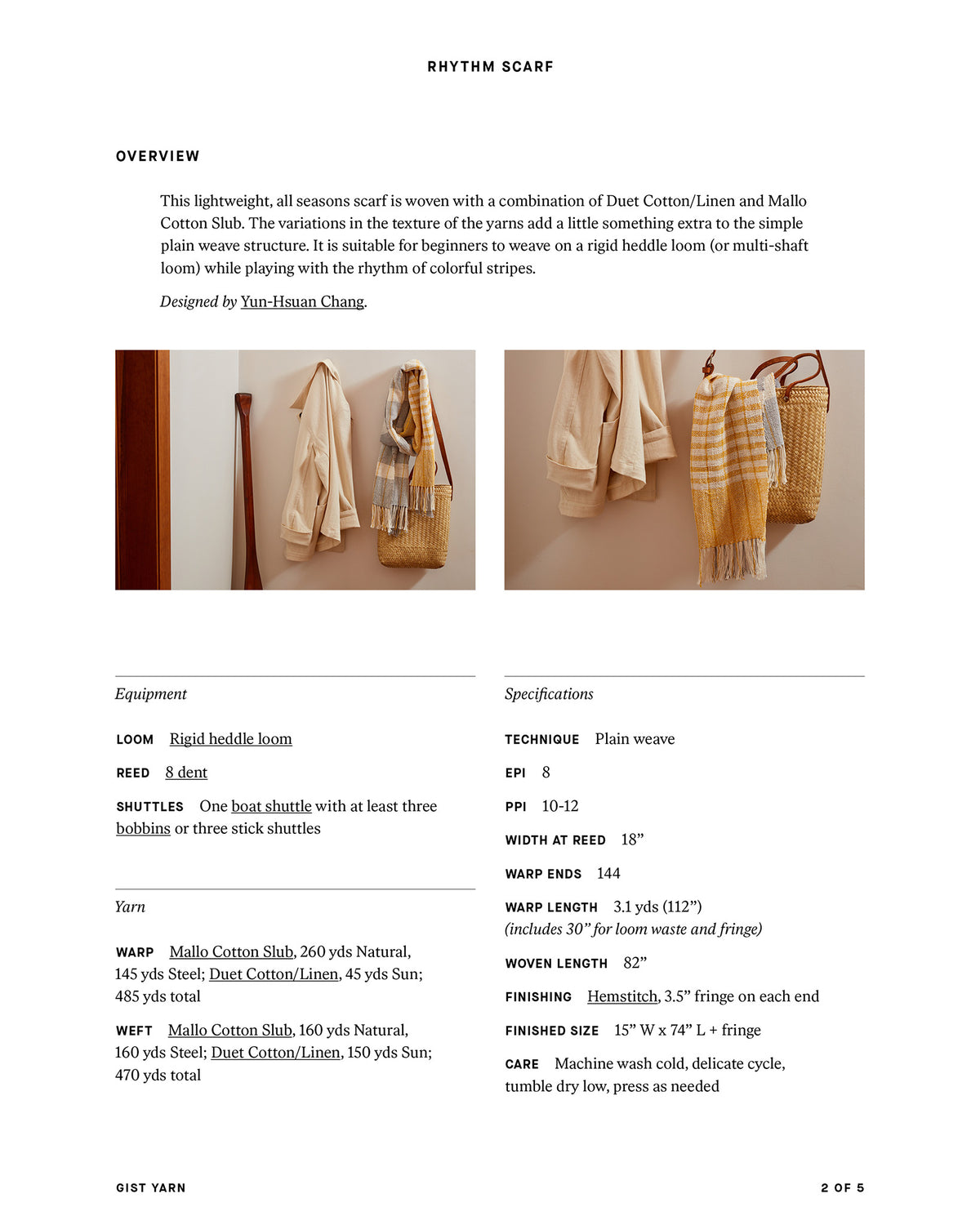 Rhythm Scarf-Gist Yarn