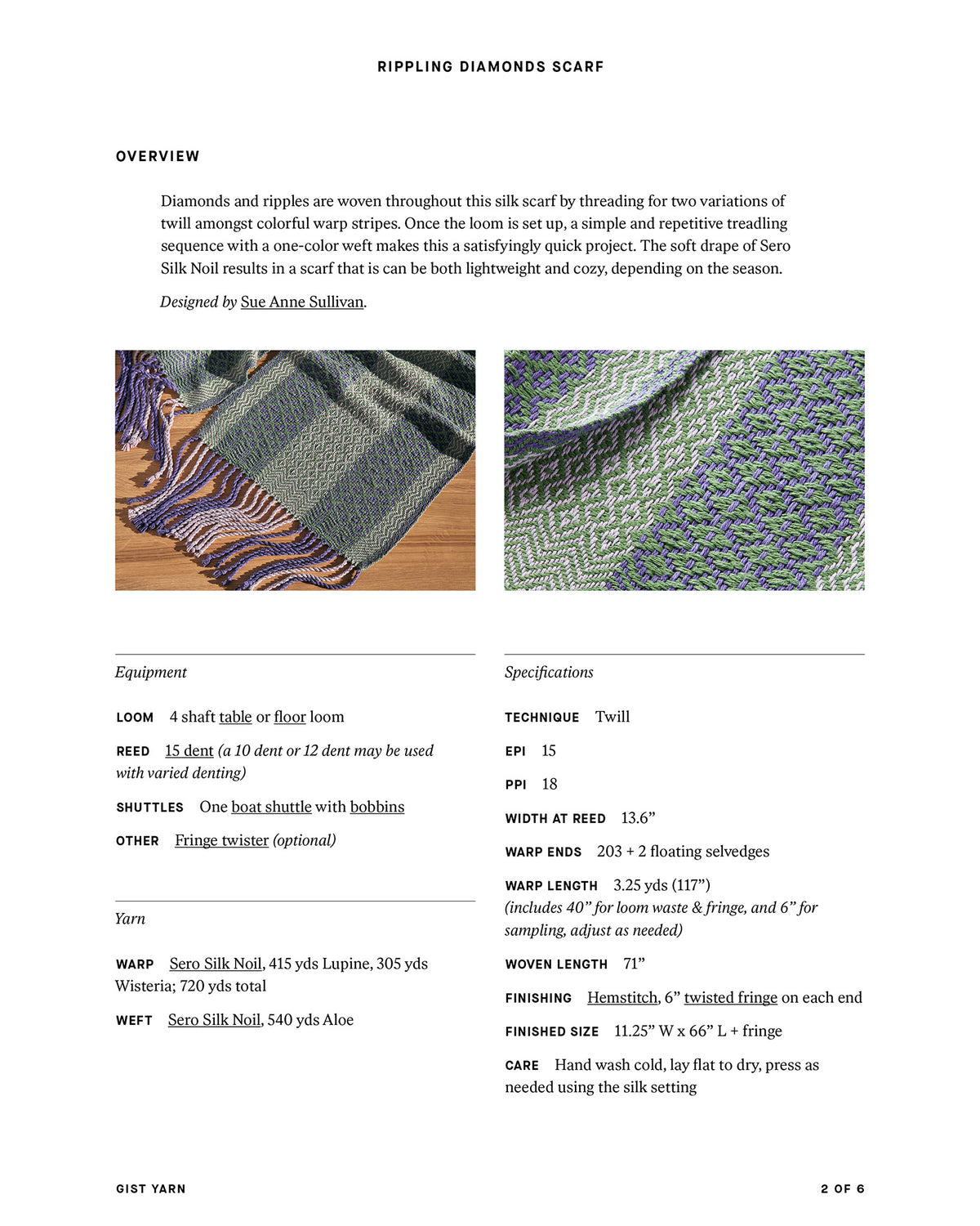 Rippling Diamonds Scarf