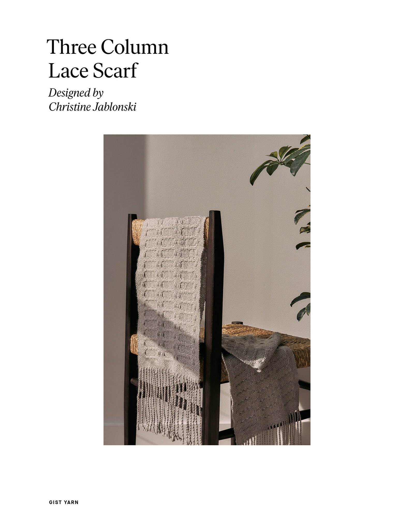 Three Column Lace Scarf